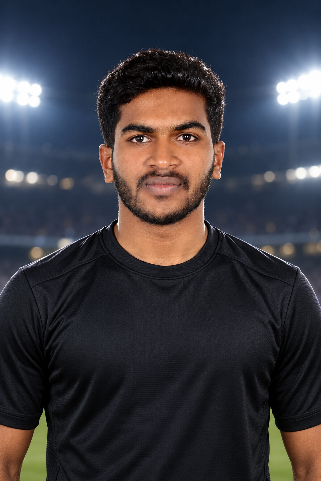 Aneesh, Monks FC number 12, retouched stadium portrait